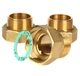 Накидная гайка латунная резьба 1 1/4"x1" General Fittings - изображение 3