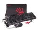 Комплект дротовий A4-Tech Bloody B1700 USB Black (клавіатура + мишка + килимок) - зображення 6