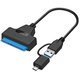 Перехідник SATA на USB 3.0 для диска HDD, SSD 2.5" + адаптер type C - зображення 1