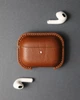 Шкіряний чохол MERE для Apple AirPods Pro 2 Коричневий - изображение 1