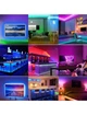 Светодиодная лента LED Strip Light SMD 5050 RGB (30 LED/m) 5 м для подсветки телевизора и интерьера от USB на силиконе с пультом управления - изображение 5