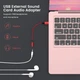 Кабель MOSWAG USB to AUX 0.2м red - зображення 3