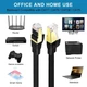 ​Патч-корд SHULIANCABLE Cat 8 Ethernet Cable, Flat, 40Gbps 2000Mhz, 15м Black - изображение 6