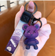 Брелок на сумку ключи Мишка беарбрик Gloomy Bear Popobe фиолетовый (NST)32186 - изображение 1
