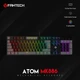 Ігрова провідна механічна клавіатура Fantech ATOM MK886 Red Switch "Тихі" Switch c RGB підсвічуванням Black/Black - зображення 2