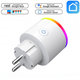 Розумна розетка smart LED з підсвіткою, Wi-Fi керуванням Tuya Smart, з моніторингом споживання електрики - зображення 3
