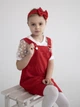Подростковый вельветовый сарафан для девочки Ласточка 23_5001 152-158 см Красный (ROZ6501046303) - изображение 4