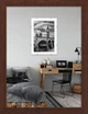 Фоторамка деревянная 15х20 багет: DL1507-13 Темно-коричневый (с глянцевым прозрачным пластиком 0.8мм, двп) EmojiFrame - изображение 1