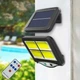 Уличный светильник фонарь Solar ligh BL BK-128-4COB/ 9892 на солнечной батарее с датчиком движения и пультом аккумуляторный - изображение 3