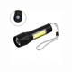 Светодиодный ручной фонарь Bailong Police BL-511 на аккумуляторе с COB ZOOM USB в кейсе (4814) - изображение 2