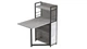 Стол книжка с этажеркой Практик 1 Ferrum-decor 1200x640x990 Черный металл ДСП Бетон 16 мм (PRA107) - изображение 3