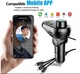 Трансмітер FM MOD CAR Q15 модулятор для авто із зарядкою typeC/microUSB/Lightning Bluetooth Чорний - зображення 9