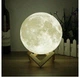 Аккумуляторный ночник светильник 3D MOON LAMP Луна 15 см с пультом управления 16 цветов - изображение 5