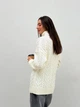 Свитер вязаный оверсайз женский ARTKNIT Оливия One Size Молочный (4823093453289) - изображение 3