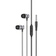 Проводные наушники Hoco M106 (AUX, 1.2м кабель, вакумные) - Черные - изображение 1