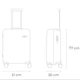 Большой чемодан Travelite AIR BASE Champagne TL075349-40 пластиковый бежевый размер L - изображение 7