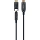 Кабель мультимедійний HDMI to HDMI 30.0m AOC V.2.0, 4K 60Hz Gold Cablexpert (CCBP-HDMID-AOC-30M) - изображение 2