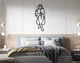 Декоративное панно на стену из дерева Upwood Decor Девушка и книга The girl and the booke 150 х 58.8 см black - изображение 1