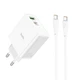 Мережевий зарядний пристрій Hoco C113A Awesome PD/65W, з протоколами PPS, QC3.0, кабель TypeC DASH, VOOC 5В/4А OPPO, OnePlus, Realme, Vivo, Mi Turbo 33W 12V/3A - зображення 2