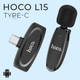 Профессиональный беспроводной петличный микрофон HOCO L15 Type-C (2665) - изображение 1