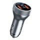 Зарядне автомобільне Remax RCC325 45W (2USB) QC3.0 швидка зарядка зарядний пристрій адаптер у прикурювач Сірий - изображение 1