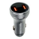 Зарядне автомобільне Remax RCC325 45W (2USB) QC3.0 швидка зарядка зарядний пристрій адаптер у прикурювач Сірий - изображение 3