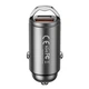 Зарядне автомобільне Remax RCC238 45W (1USB/1Type-C) PD3.0, SCP/FCP, QC3.0/4.0, PPS/AFC швидка зарядка адаптер у прикурювач Сірий - изображение 1