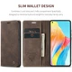 Чехол книжка с магнитом OPPO A78 4G CaseMe Dark Brown (34419-05) - изображение 4
