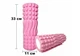 Массажный ролик EasyFit Wavyspines 33 см Розовый (EF-3701-P) - изображение 3