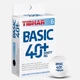 М'ячі для настільного тенісу Tibhar Basic 40+ SYNTT NG 6-шт 15559 - зображення 1