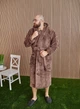 Халат махровый мужской 5XL коричневый (1024) - изображение 1
