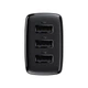 Сетевое зарядное устройство на 3 USB 2A 17W блок питания Charger EU Black, Baseus (CCXJ020101) - изображение 2