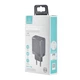 СЗУ USAMS CC172 T54 40W Dual Type-C Ports GaN Fast Charger (EU) Black - изображение 2