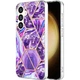 Захисний чохол Deexe Marble Pattern для Samsung Galaxy S24 Plus - Dark Purple - зображення 1
