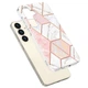 Захисний чохол Deexe Marble Pattern для Samsung Galaxy S24 Plus - White / Pink - зображення 2
