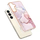 Защитный чехол Deexe Marble Style для Samsung Galaxy S24 - Rose Gold - изображение 2