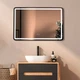 Дзеркало DUSEL LED DE-M0065D Black 100смх75см сенсорне включення + підігрів - зображення 5