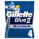 Одноразовые станки для бритья (Бритвы) мужские Gillette Blue 2 Max 4 шт (8700216169097) - изображение 1