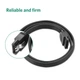 Кабель Ugreen SATA Serial ATA III з блокувальною клямкою 0.5 м Black (YM994) - зображення 4