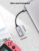 Проводной сетевой адаптер USB C - RJ45 Ethernet Ugreen Thunderbolt 3 ‎Grey (YM952) - изображение 7