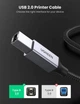 Кабель Ugreen USB 2.0 to USB type B USB Printer Cable для принтерів, сканерів, БФП 2 м Black (YM995) - зображення 6
