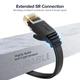 Високошвидкісний інтернет кабель Ugreen RJ45 Gigabit Ethernet для відео PS5 PS4 Lan мережевий кабель шнур 2 м (YM840) - зображення 3