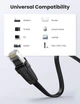 Високошвидкісний інтернет-кабель RJ45 Ethernet Ugreen плоский Lan мережевий кабель 0.5 м 40 Гбіт/с (YM838) - зображення 3