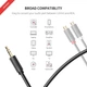Перехідник-розгалужувач Ugreen 3.5 mm M / 2RCA F 20CM (YM812) - зображення 2
