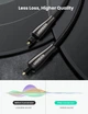 Кабель аудіо Ugreen Toslink оптичний 4.2 mm 1.5М Black (YM958) - зображення 3