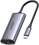 Проводной сетевой адаптер USB C - RJ45 2.5G Ethernet Gigabit LAN Ugreen Thunderbolt 3 ‎Grey (YM962) - изображение 1