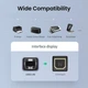 Перехідник Ugreen USB C на USB B Printer Adapter для принтера, жорсткого диска, док-станції, факсу Grey (YM976) - зображення 2