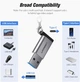 Адаптер Ugreen USB 3.0 to Type-C з карабіном Space Gray (YM820) - зображення 7
