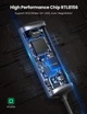 Проводной сетевой адаптер USB C - RJ45 2.5G Ethernet Gigabit LAN Ugreen Thunderbolt 3 ‎Grey (YM962) - изображение 6