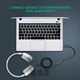 Сплиттер Ugreen переходник-разветвитель 3.5mm 2 AM to 3.5mm AF ABS Black (YM822) - изображение 2